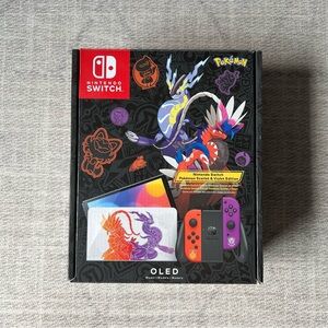 Nintendo Switch OLED Limited Edition Pokemon Scarlet & Violet Game System NEW.